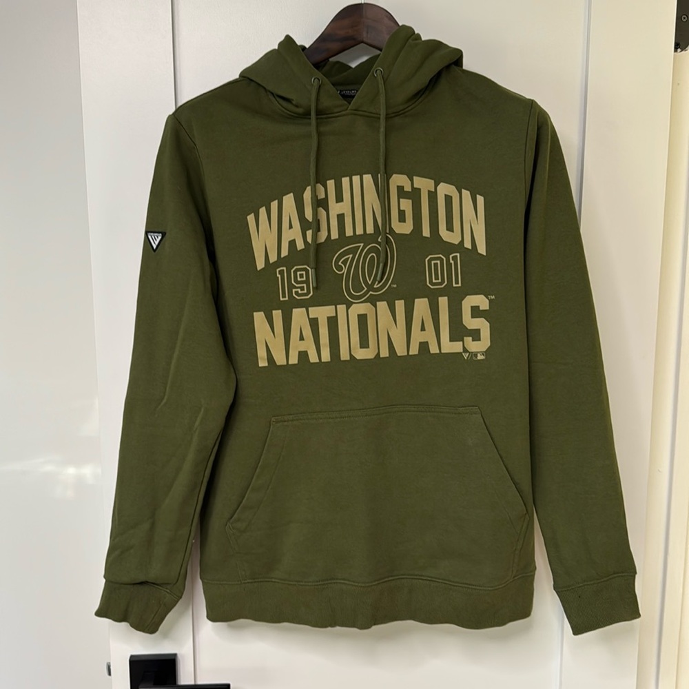 Army Green Washington Nationals Hoodie Size M
